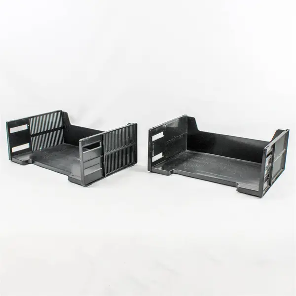 Lot of 3 Fellowes Black File Folders + 2 Desk Organizers Office Storage