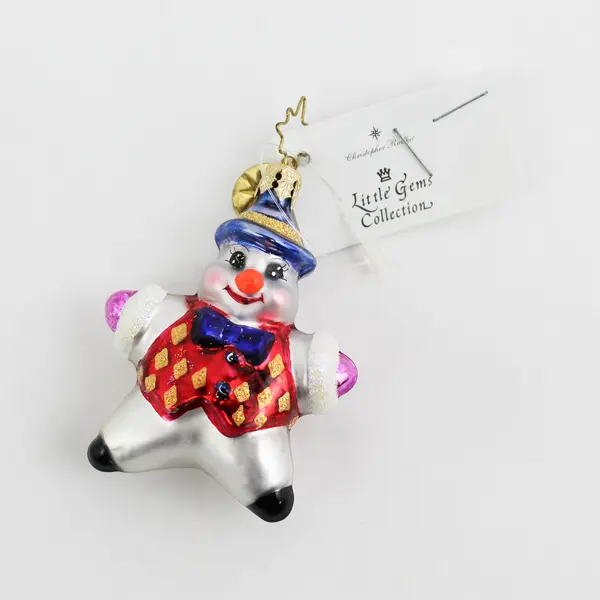 Christopher Radko Little Gem Collection Snowstar Gem Blown Glass Ornament NWT