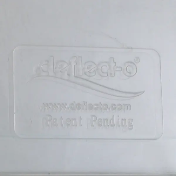 Lot Of 2 Deflecto Matching Clear Plastic Euro-Style Literature Holder 7.75" Tall