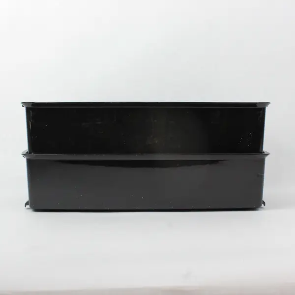 Lot of 2 Plastic Stackable Desk Trays Letter Sorter Office Organizers