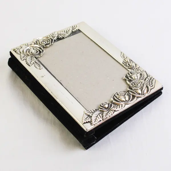 Decorative Metal Photo Album/Frame, Holds 50 Photos 4x6 