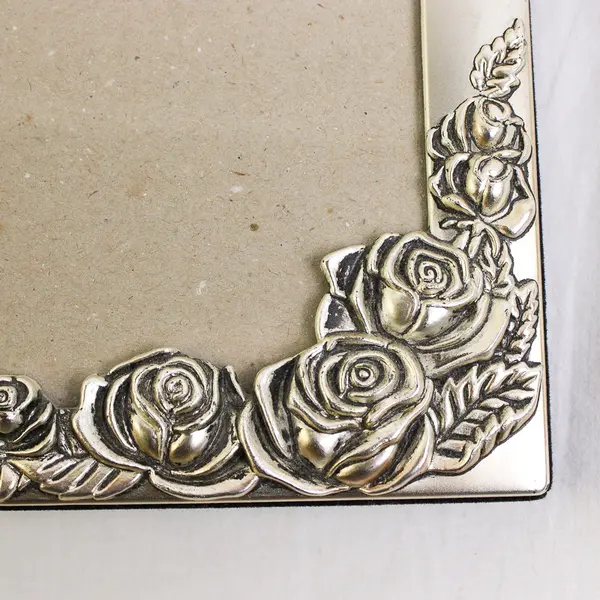 Decorative Metal Photo Album/Frame, Holds 50 Photos 4x6 