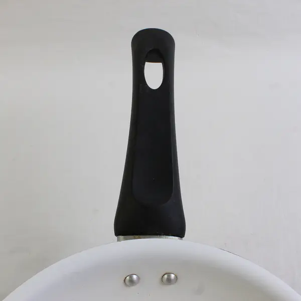 Unbranded White/Blue Small Fry Pan With Handle 14.5" Long 8.75" Wide Kitchenware