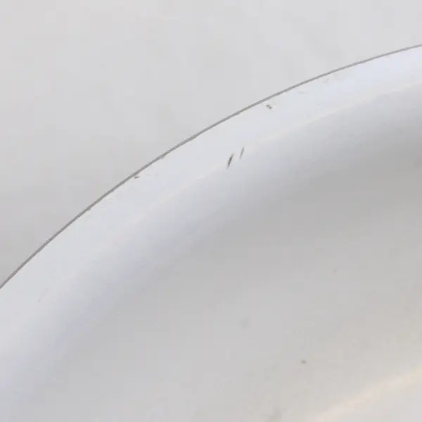 Unbranded White/Blue Small Fry Pan With Handle 14.5" Long 8.75" Wide Kitchenware