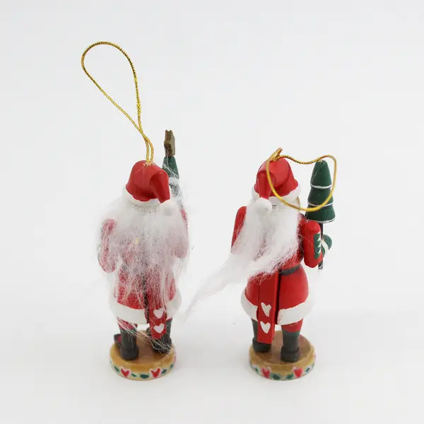 2 Department 56 Santa Nutcracker Ornaments 4” Tall