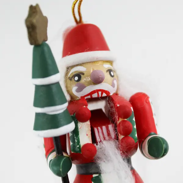 2 Department 56 Santa Nutcracker Ornaments 4” Tall