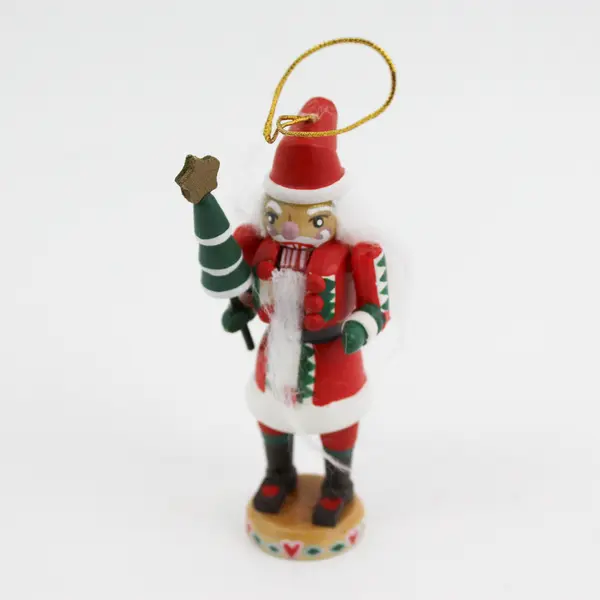 2 Department 56 Santa Nutcracker Ornaments 4” Tall