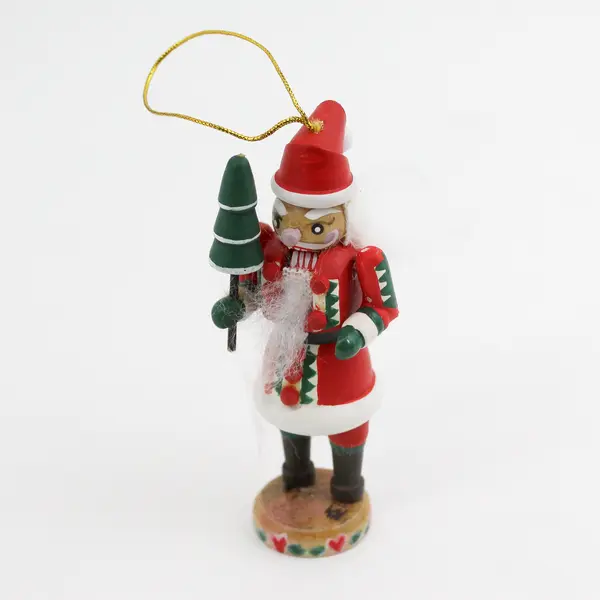 2 Department 56 Santa Nutcracker Ornaments 4” Tall