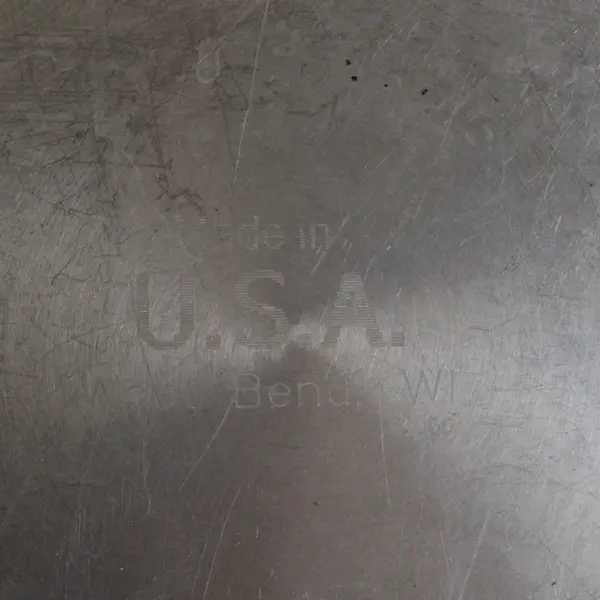 West Bend Wisconsin Skillet Fry Pan Stainless Steel Raised Bottom Made USA