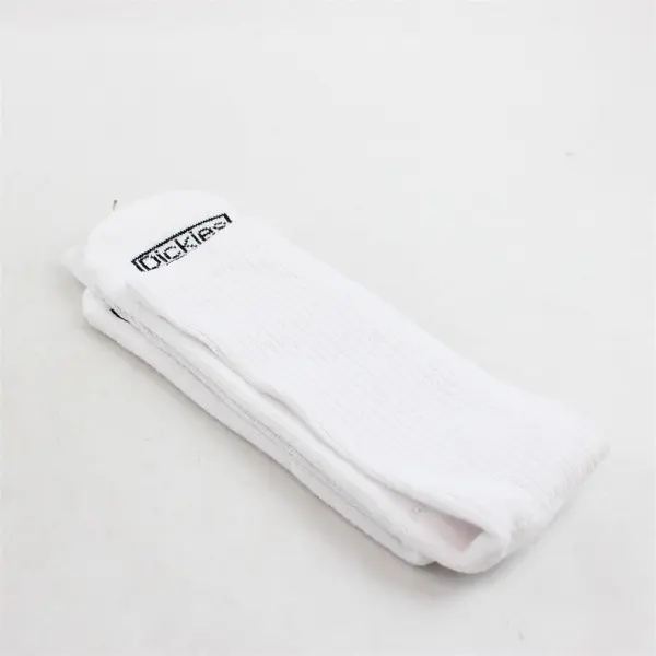 NWOT Dickies 8 Pack White Crew Socks Adult 20" Long Fits Most Men Size 6-12