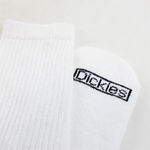 NWOT Dickies 8 Pack White Crew Socks Adult 20" Long Fits Most Men Size 6-12