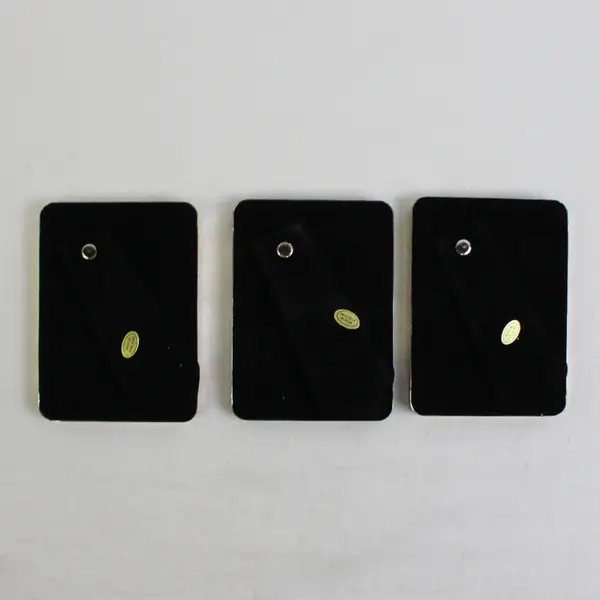 Lot Of 3 Unbranded Matching Silver Plated Oval 3" x 4" Photo Frames