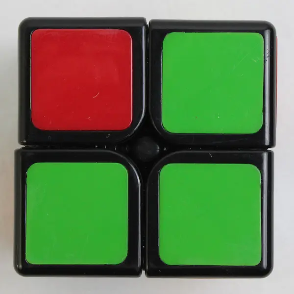 Rubik's 2 X 2 Mini Cube Pocket Cube Plastic Brain Teaser Puzzle Toy 2" x 2" x 2"