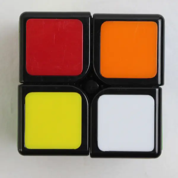 Rubik's 2 X 2 Mini Cube Pocket Cube Plastic Brain Teaser Puzzle Toy 2" x 2" x 2"