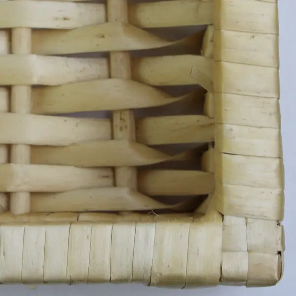 Unbranded Square Woven Storage Basket With Lid Home Decor/Organizer 8" x 8"