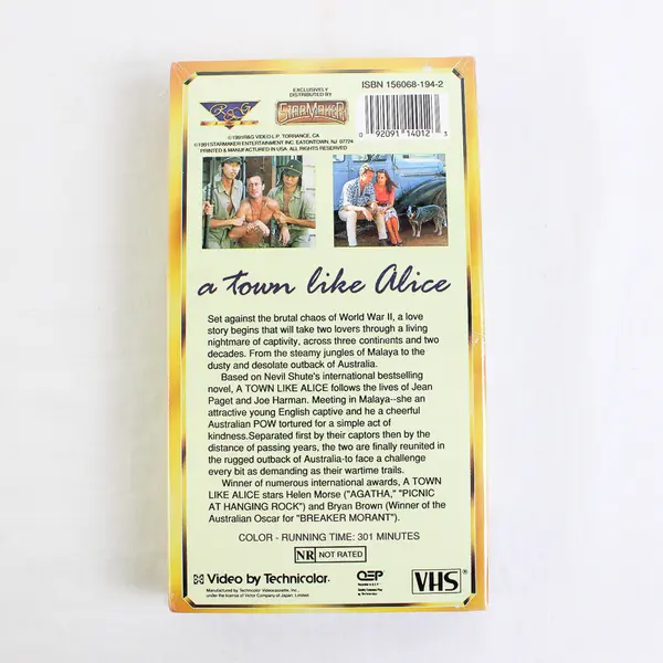 A Town Like Alice VHS Tape, 1991 #14012, Sealed