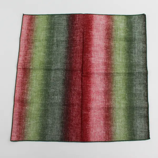 10 Red And Green Cloth Christmas Table Napkins With Gold Snowflakes  14" x 14"