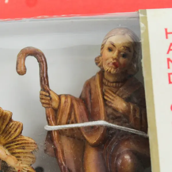 MCM 3 Piece Hand Decorated Holy Family Nativity Pieces Hong Kong Original Box