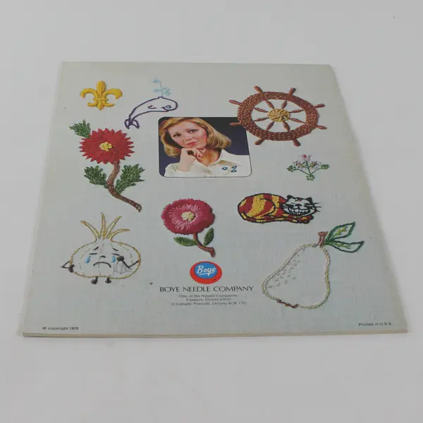 Vintage "I Taught Myself Embroidery" SC Book with Iron Transfers 1976, #7308 