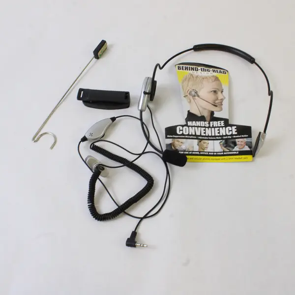 Behind-the-Head Hands-Free Headset w/ Mic 2.5mm Jack - Open Box