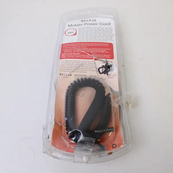 Belkin Mobile Power Cord for Nokia Phones - Open Box, New