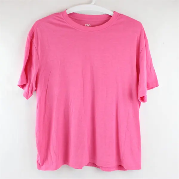 Athletic Works Men's 2XL (50-52) Pink Moisture Wicking Tri-Blend T-Shirt