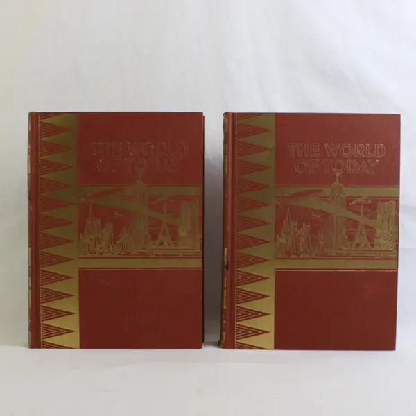 Vintage The World of To-Day 2-Volume Set 1937 Hardcover William H Wise & Co.