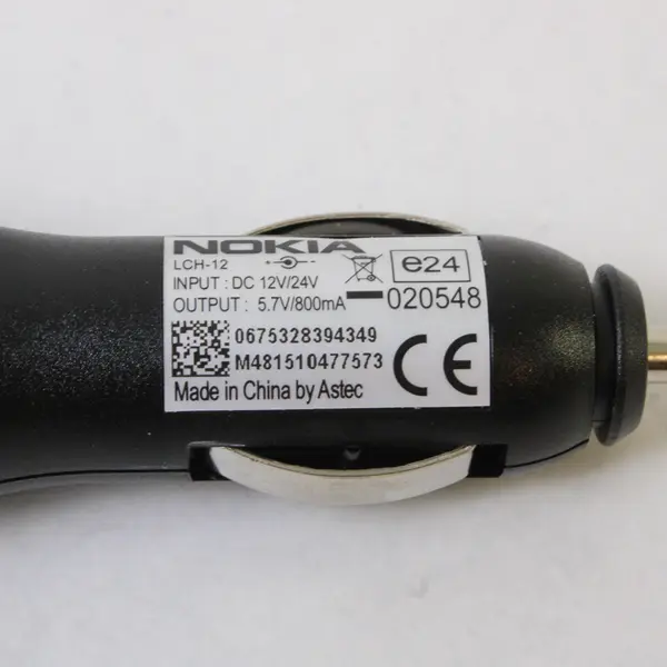 Nokia Car Charger Vehicle Lighter Socket Plug Compact New Open Box
