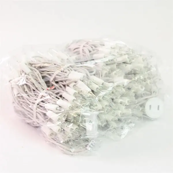 Walmart Holiday Time 300 Count Clear White Wire Icicle String Lights 18'