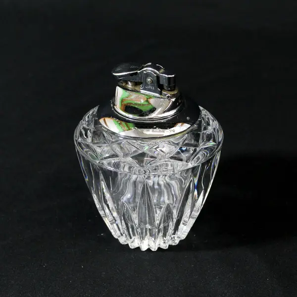 Vintage Princess House Royal Highlights Lead Crystal Tabletop Cigarette Lighter