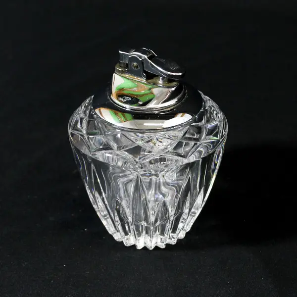 Vintage Princess House Royal Highlights Lead Crystal Tabletop Cigarette Lighter