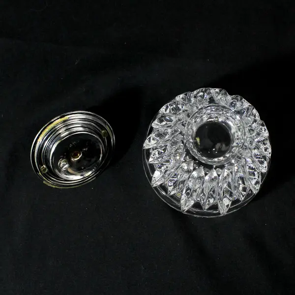 Vintage Princess House Royal Highlights Lead Crystal Tabletop Cigarette Lighter