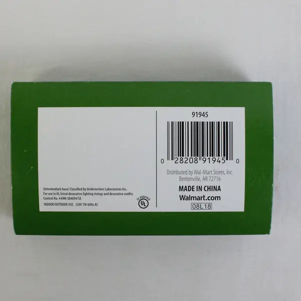 Lot Of 8 Holiday Time/General Electric Green C9 Replacement Bulbs 120 V