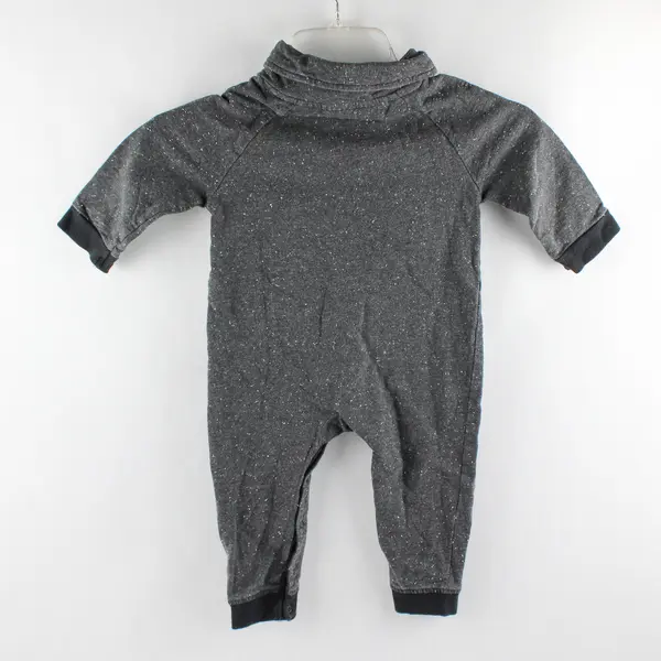 Burt's Bees Baby Boys 18mo. Gray & Black One Piece Bodysuit