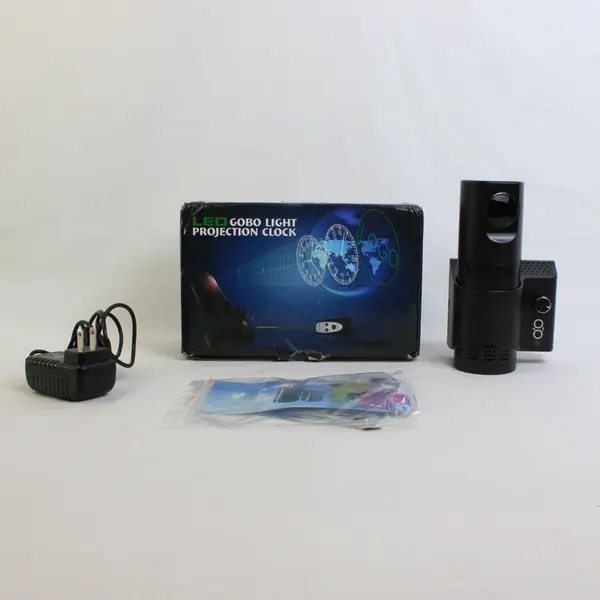 Parameters Black Cover LED Gobo Light Projection Clock (Tested/Works)
