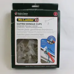 St Nick's Choice 23 Out Of 25 Clear Plastic Gutter/Shingle Clips