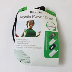Belkin Mobile Power Cord for Motorola Charger/Data Cable New Open Box