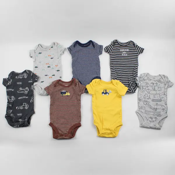 Lot of 12 Carter's Baby New Born Size Variety of One Pieces, Pants, and Jackets