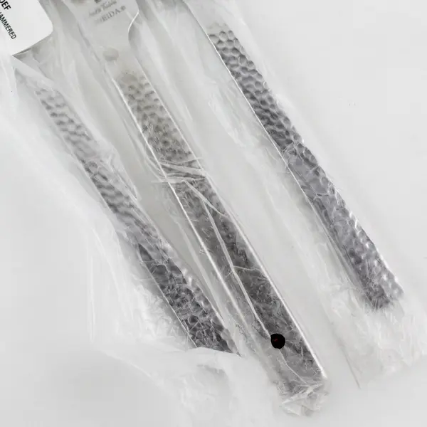 Oneida Silver Chef's Table Hammered Pattern Stainless 5-Piece Place Setting New