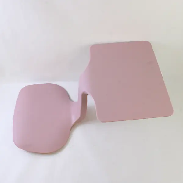 ECR4Kids Solid Pink Color Plastic The Surf Portable Activity Lap Desk