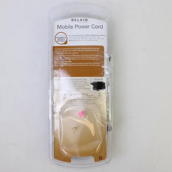 Belkin Mobile Power Cord for RIM & Motorola Charger Cable