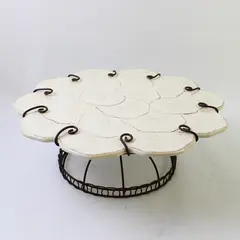 Time To Celebrate Wire Cake Stand 15.5x14.5x7in New Dessert Display
