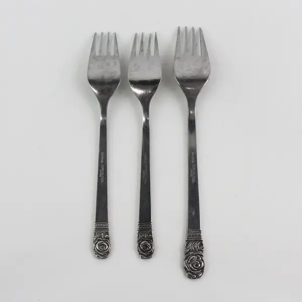 Lot of 3 Interpur INR38 Pattern 2 Salad Forks 1 Dinner Fork Rare HTF Pattern