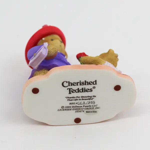 Cherished Teddies Thanks for Showing Me Life Is Beautiful 2004 #105674 NIB