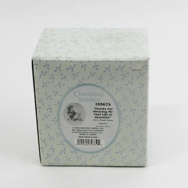 Cherished Teddies Thanks for Showing Me Life Is Beautiful 2004 #105674 NIB