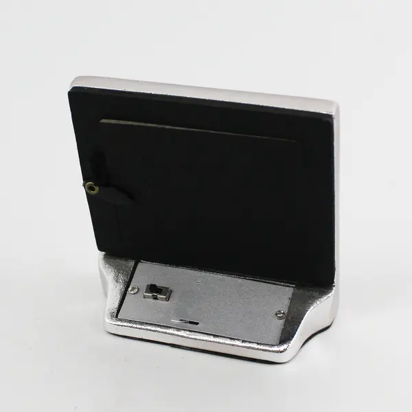 Department 56 Heart Throb Silver Picture Frame Blinking Light New