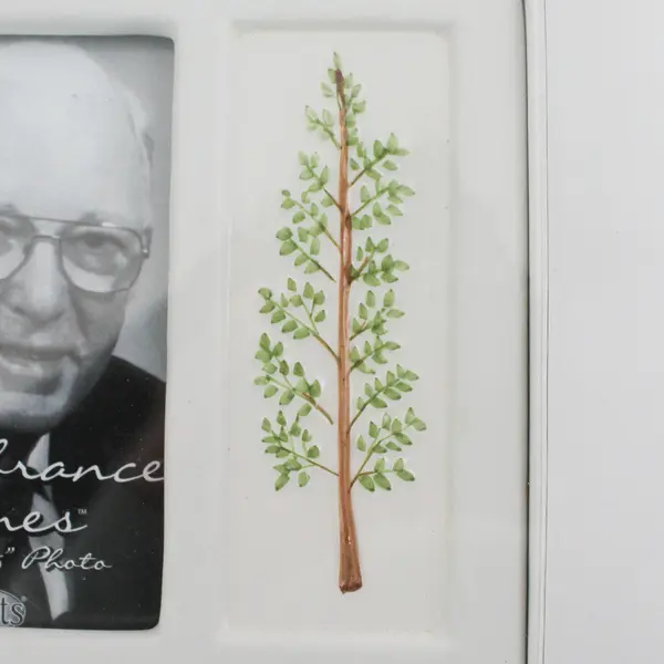 Father Remembrance Frame White Tree Motif Memorial Photo Frame