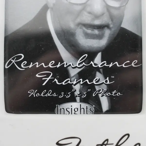 Father Remembrance Frame White Tree Motif Memorial Photo Frame