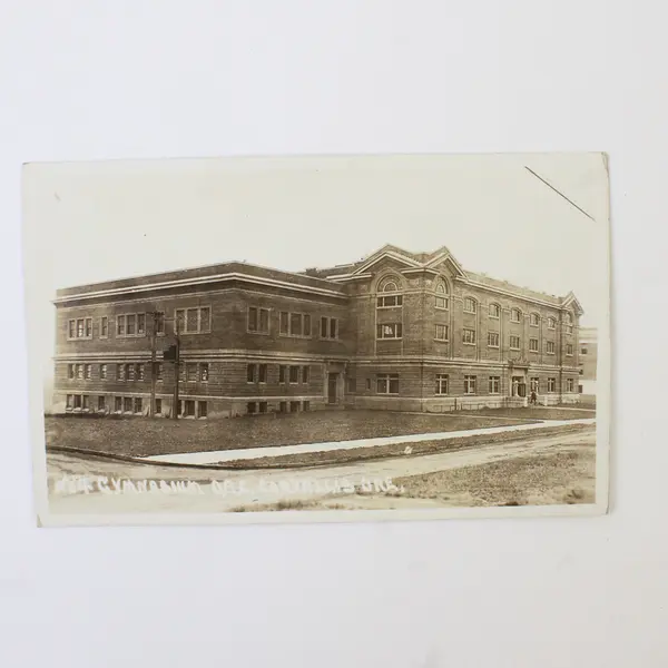 Gymnasium Oregon Agricultural College Corvallis Oregon RPPC Postcard OAC OSU