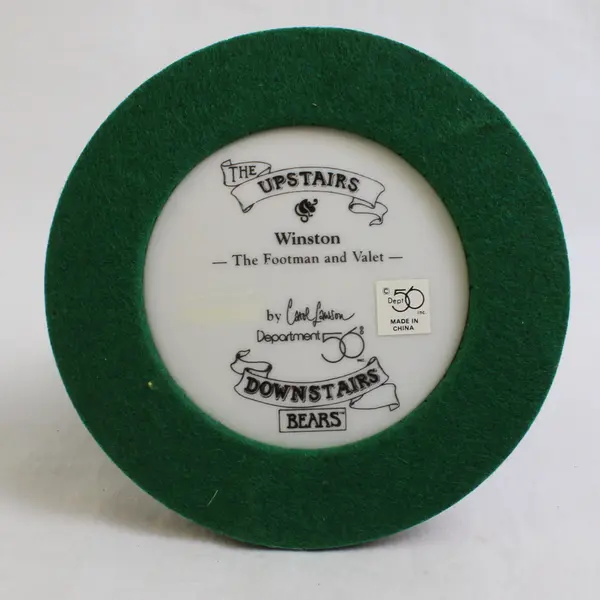 Dept 56 Inc The Upstairs Downstairs Bears "Winston" The Footman & Valet Figurine